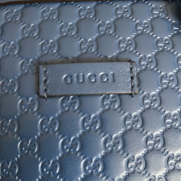 NEW Gucci Satchel Shoulder Strap Leather Purse Authentic - Picture 7 of 11